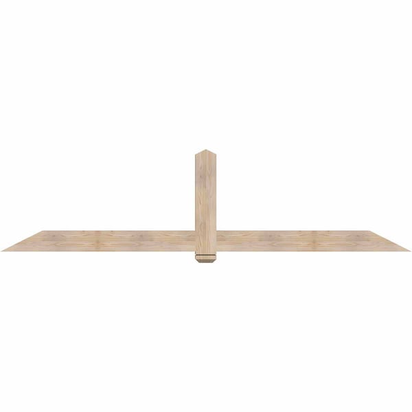 Ekena Millwork Eugene Smooth Timber Gable Bracket, Douglas Fir, 108"W x 27"H x 3 1/2"D x 5 1/2"F, 6/12 Pitch GBW108X27X0406EUG00SDF - main